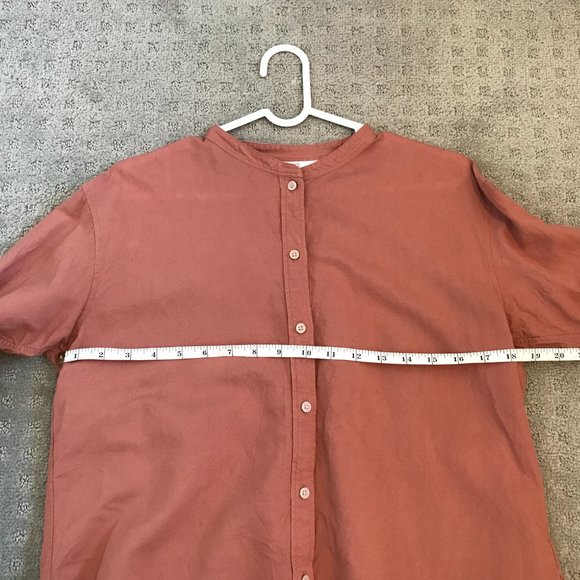 Uniqlo Rust Linen Shirt - Size - Picture 6 of 6
